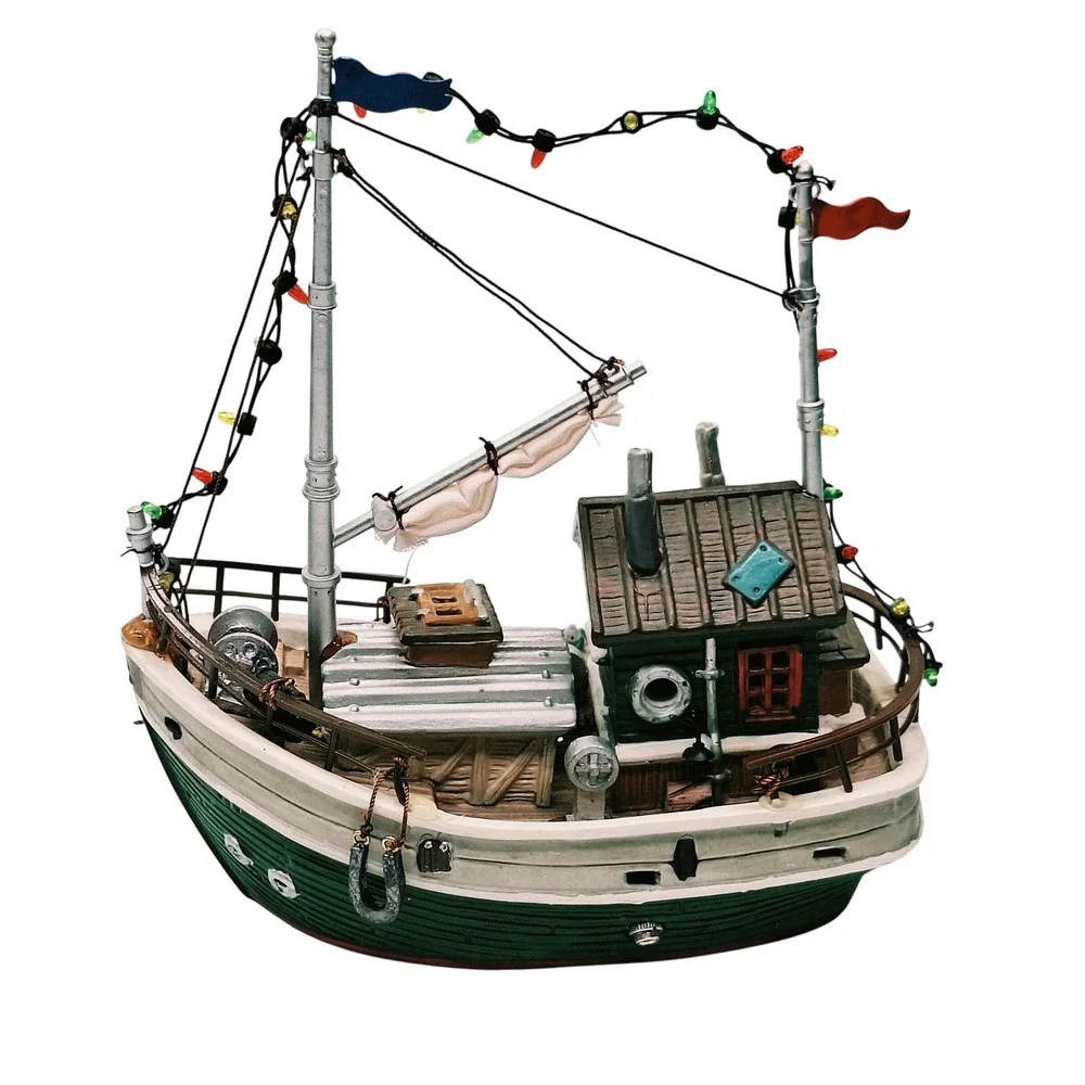 Lemax Village Collection Annibelle Fishing Boat Christmas Village Lighted 44158